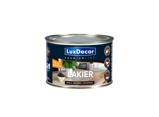 Lakier do drewna połysk 0,4 l LuxDecor