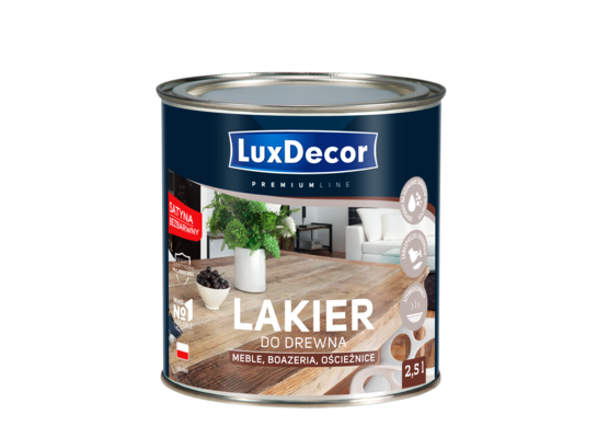 Lakier do drewna satyna 2,5 l LuxDecor