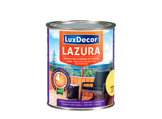Lazura do drewna bezbarwna 0,75 l LuxDecor