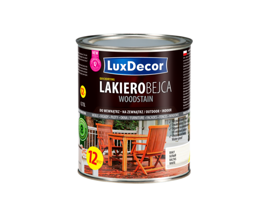 Lakierobejca do drewna biały 0,75 l LuxDecor