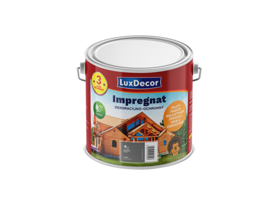 Impregnat akrylowy ochronno-dekoracyjny szary 3 l LuxDecor