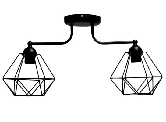 Oprawa oświetleniowa 2-GERDA czarny 0,87 kg 60 x 30 cm PROGRESS