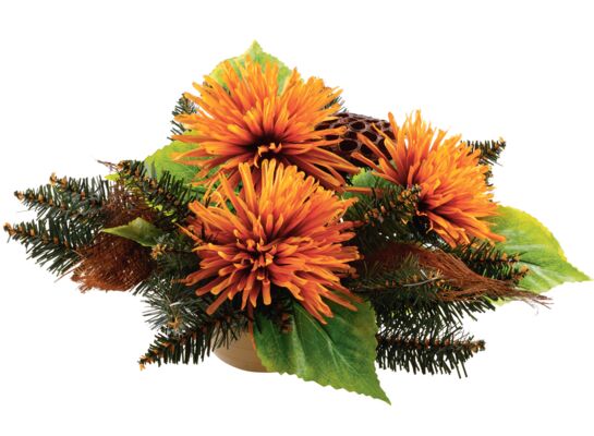 Stroik ze sztucznych kwiatów