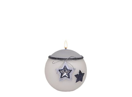 Świeca kula Winter Star matowa