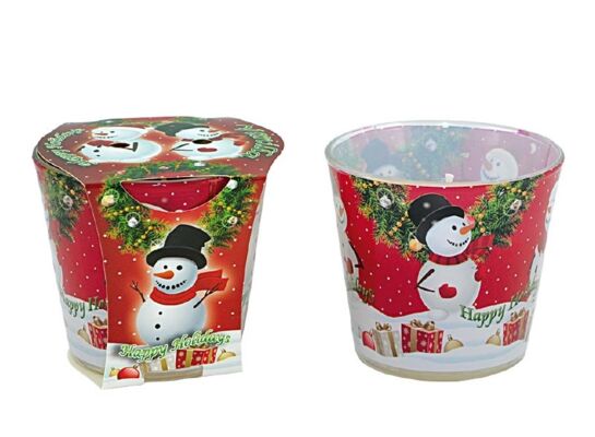 Świeca zapachowa w szkle Happy Holidays wanilia