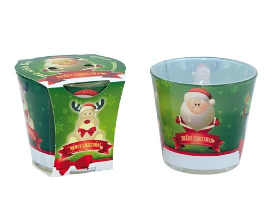 Świeca zapachowa w szkle We Wish You jabłko i cynamon