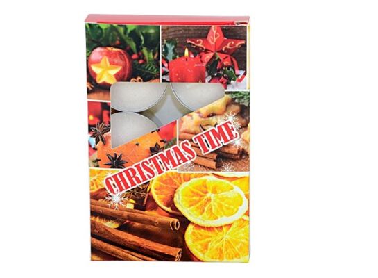 Podgrzewacze Christmas Time pomarańcza 12 g 6 sztuk