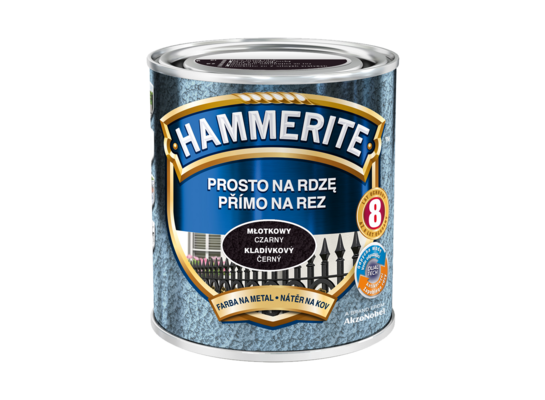 Farba Prosto Na Rdzę Czarny Młotkowy 0,7 l Hammerite
