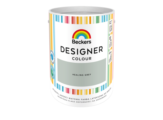 Farba lateksowa Beckers Designer Colour Healing Grey 5 l