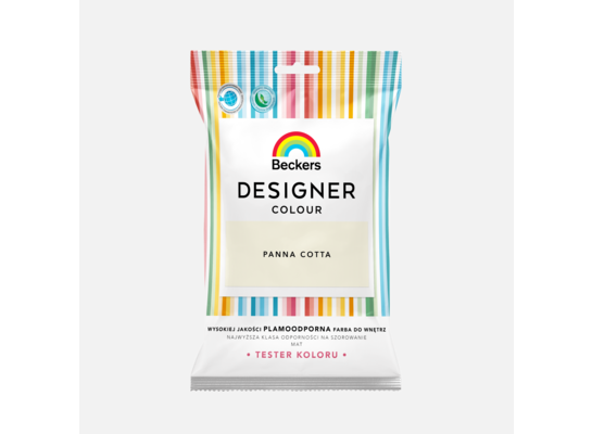 Farba lateksowa Beckers Designer Colour TESTER Panna Cotta 0,05 l