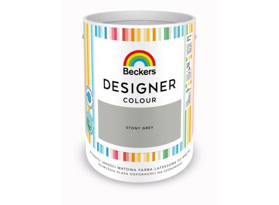 Farba lateksowa Beckers Designer Colour Stony Grey 5 l