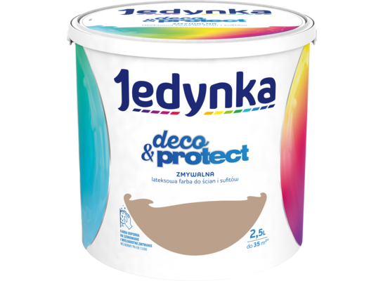 Farba lateksowa Jedynka Deco&Protect Zmywalna 12. Filiżanka kawy 2,5 l
