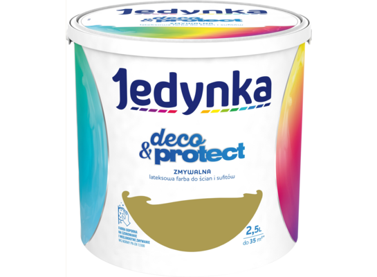 Farba lateksowa Jedynka Deco&Protect Zmywalna 18. Oliwkowy gaj 2,5 l