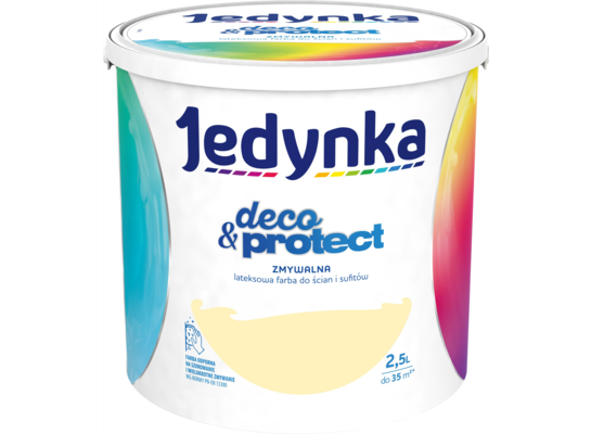 Farba lateksowa Jedynka Deco&Protect Zmywalna 21. Letnia sielanka 2,5 l
