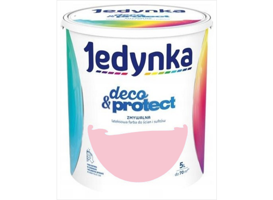 Farba lateksowa Jedynka Deco&Protect Zmywalna 26. Różana idylla 5 l