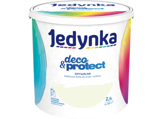 Farba lateksowa Jedynka Deco&Protect Zmywalna 31. Poranna rosa 2,5 l