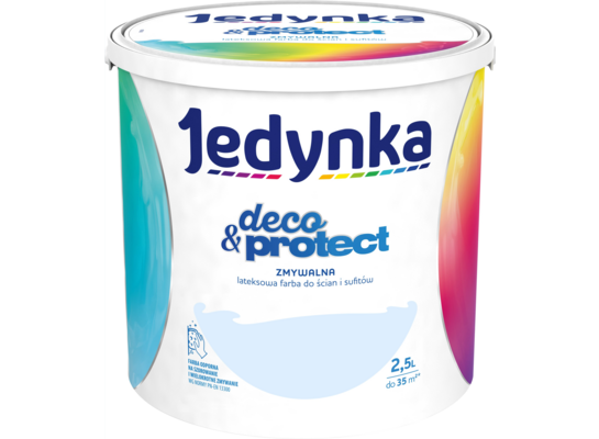 Farba lateksowa Jedynka Deco&Protect Zmywalna 34. Letnie niebo 2,5 l