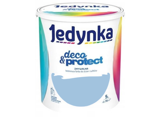 Farba lateksowa Jedynka Deco&Protect Zmywalna 35. Niebieskie migdały 5 l