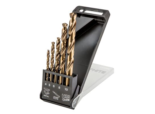 Wiertło do metalu HSS-Co, 4,0 - 10 mm, 5 sztuk GRAPHITE