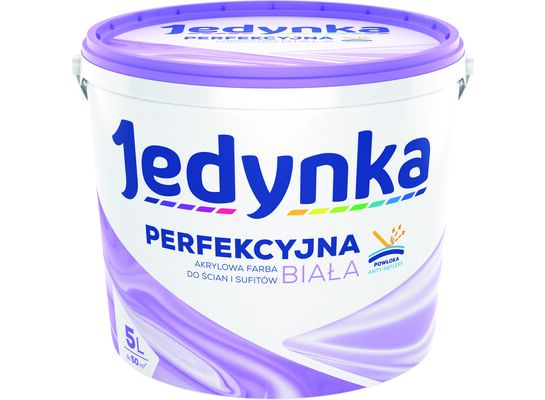 Farba akrylowa Jedynka Perfekcyjna Biała 5 l
