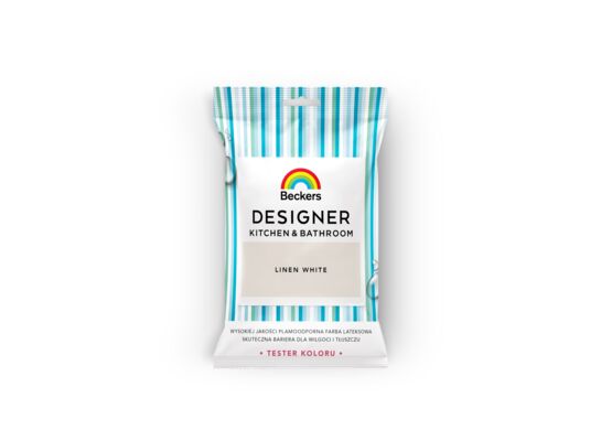 Farba lateksowa Beckers Designer Kitchen&Bathroom Linen White 0,05 l