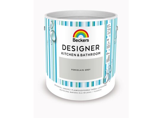 Farba lateksowa Beckers Designer Kitchen&Bathroom Porcelain Grey 2,5 l