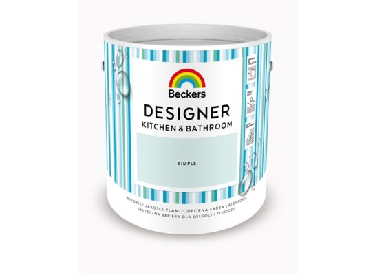 Farba lateksowa Beckers Designer Kitchen&Bathroom Simple 2,5 l