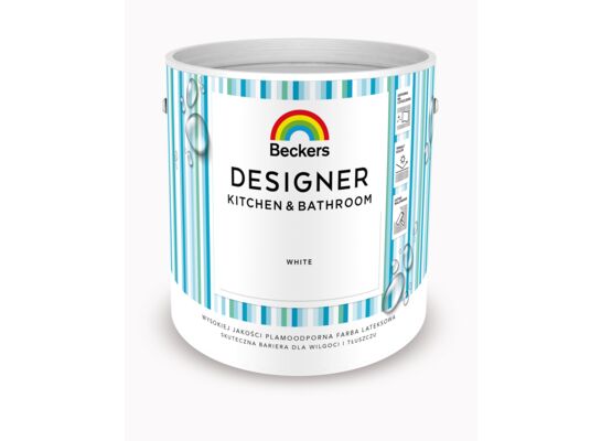 Farba lateksowa Beckers Designer Kitchen&Bathroom White 2,5 l