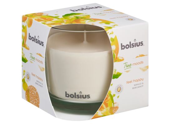 Świeca zapachowa w szkle 95/95 Feel Happy TM Bolsius
