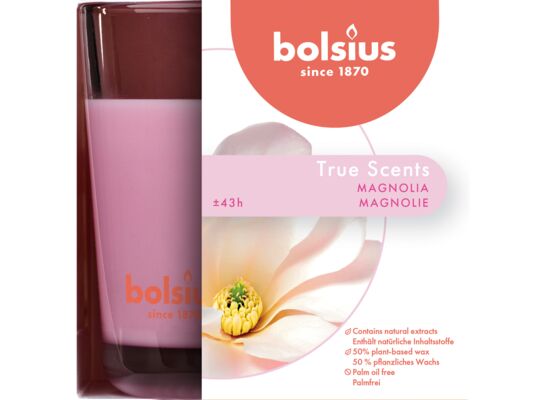 Świeca zapachowa w szkle 95/95 magnolia TS Bolsius
