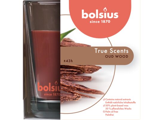 Świeca zapachowa w szkle 95/95 drzewo agarowe TS Bolsius