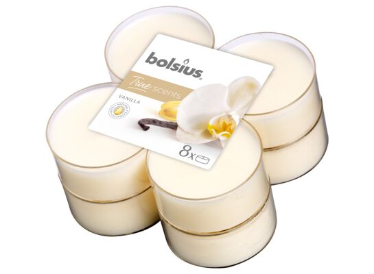 Podgrzewacze zapachowe Maxi 8 h wanilia TS 8 sztuk Bolsius