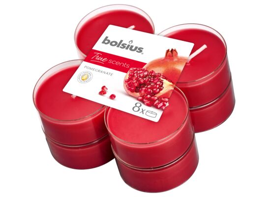 Podgrzewacze zapachowe Maxi 8 h granat TS 8 sztuk Bolsius