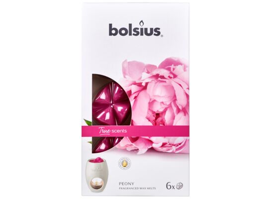 Woski zapachowe piwonia TS 6 sztuk Bolsius