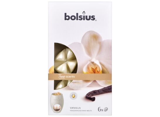 Woski zapachowe wanilia TS 6 sztuk Bolsius