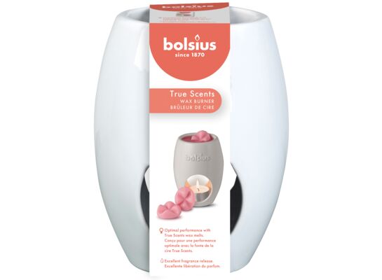 Kominek kwadratowy Aromatic 9,4 x 12,3 cm biały Bolsius