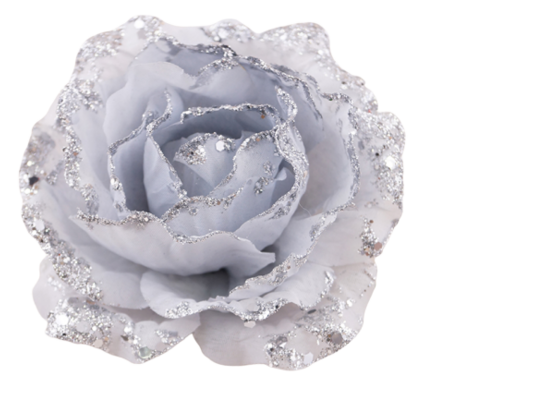 Róża na klipsie 11 cm mix