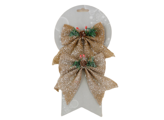 Kokarda juta 12 x 13 cm 2 sztuki