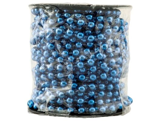 Girlanda koralikowa niebieska 6 mm x 10 m 