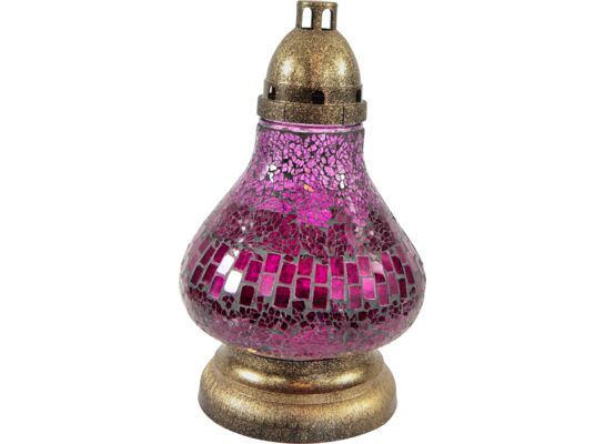 Znicz Witraż Mini Karafka 33 cm fioletowy Ilumini