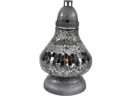 Znicz witraż Mini Karafka 33 cm srebrny Ilumini