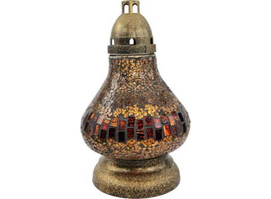 Znicz witraż Mini Karafka 33 cm złoty Ilumini