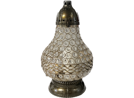 Znicz witraż New Karafa 36 cm złoty