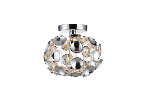 Plafon Ferrara S 1 x E14 srebrny Light Prestige