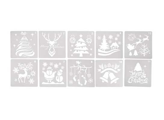 Szablony świąteczne wielokrotnego użytku mix