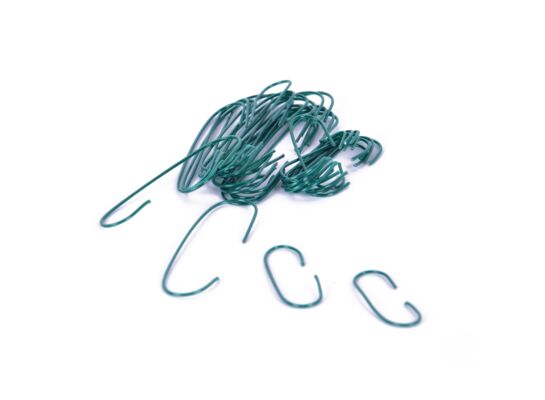 Haczyki metalowe zielone