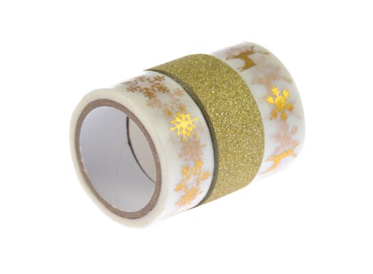 Dekoracyjna taśma klejąca 3 sztuki mix