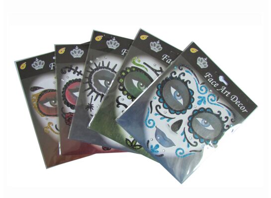 Zjawiskowe naklejki na twarz mix