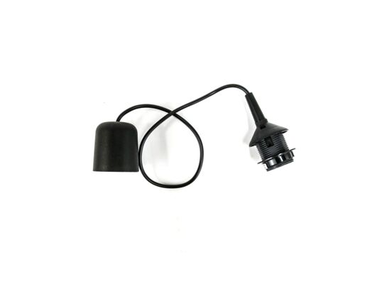 Oprawka E27 zwieszakowa czarna 70 cm Duwi