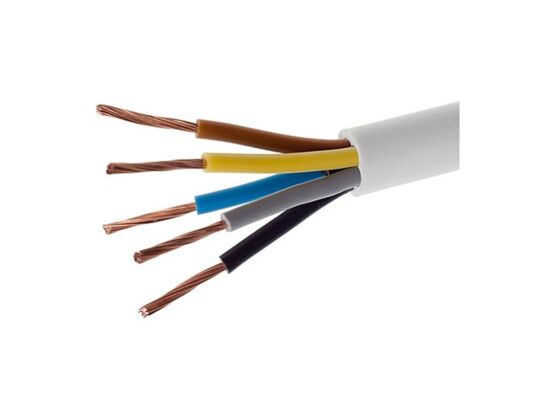 Przewód OWY 5 x 2,5 mm² biały szpula 25 m Duwi